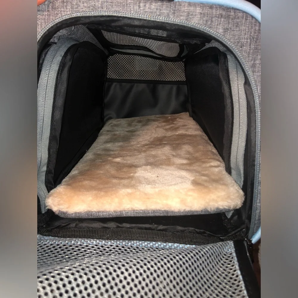 Petsfit Expandable Small Pet Carrier Airline Approved 16x10x9 Inches Small Grey